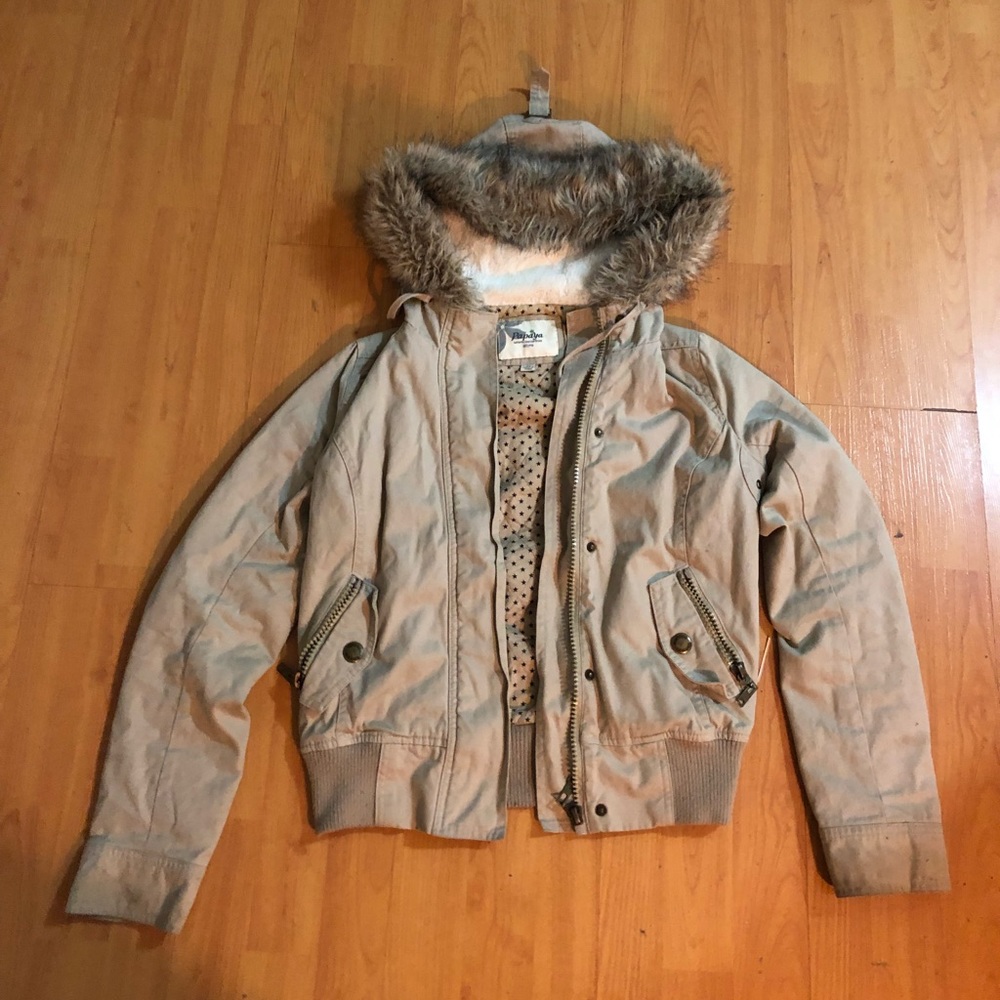 Papaya khaki color and style jacket